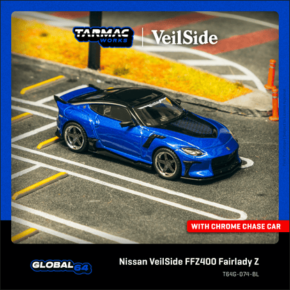 Tarmac Works Nissan VeilSide FFZ400 Fairlady Z Blue T64G-074-BL 1/64 Diecast