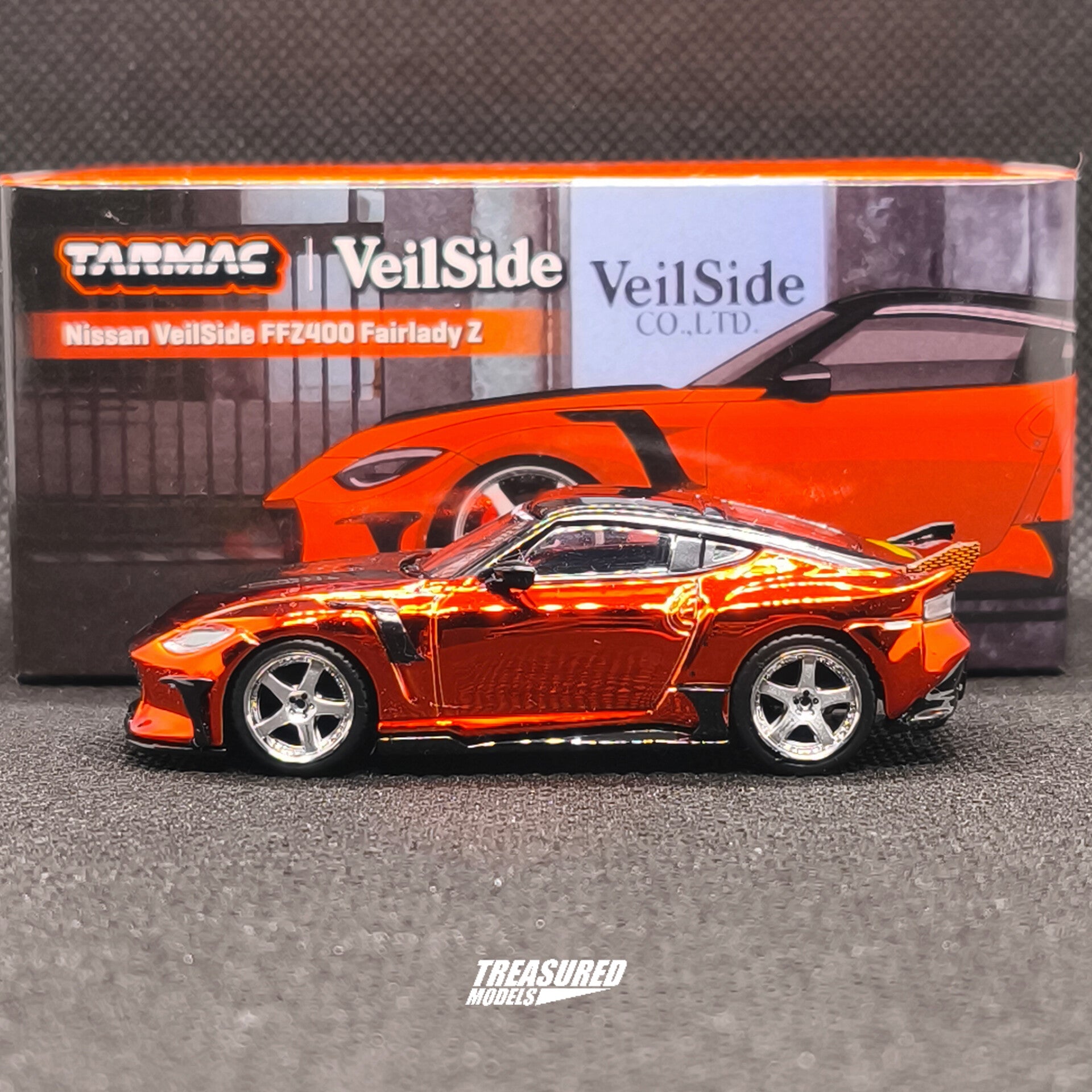 Fernando様の件 CHASE! Tarmac Works Nissan VeilSide FFZ400 Fairlady Z Orange Chase