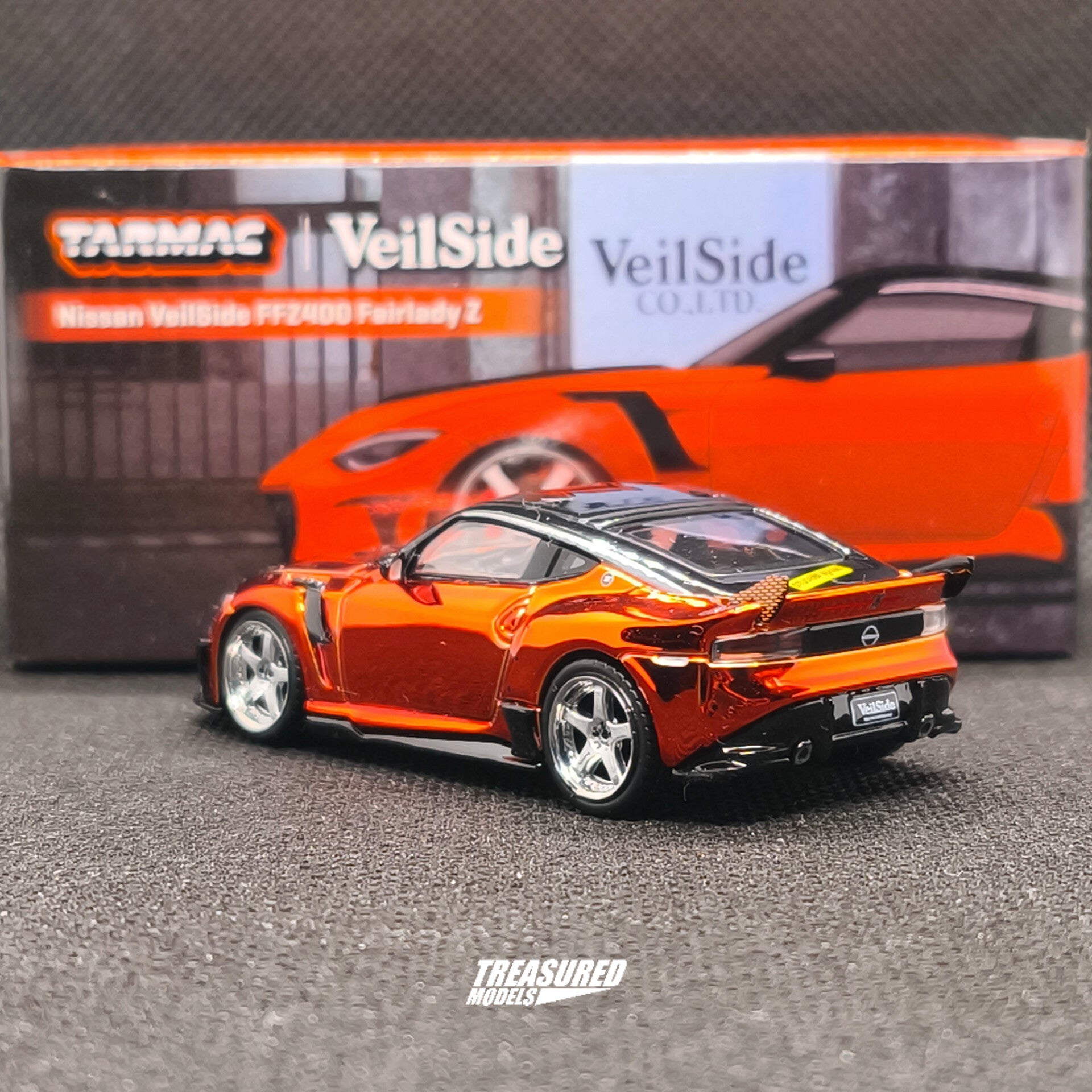 CHASE! Tarmac Works Nissan VeilSide FFZ400 Fairlady Z Orange Chase
