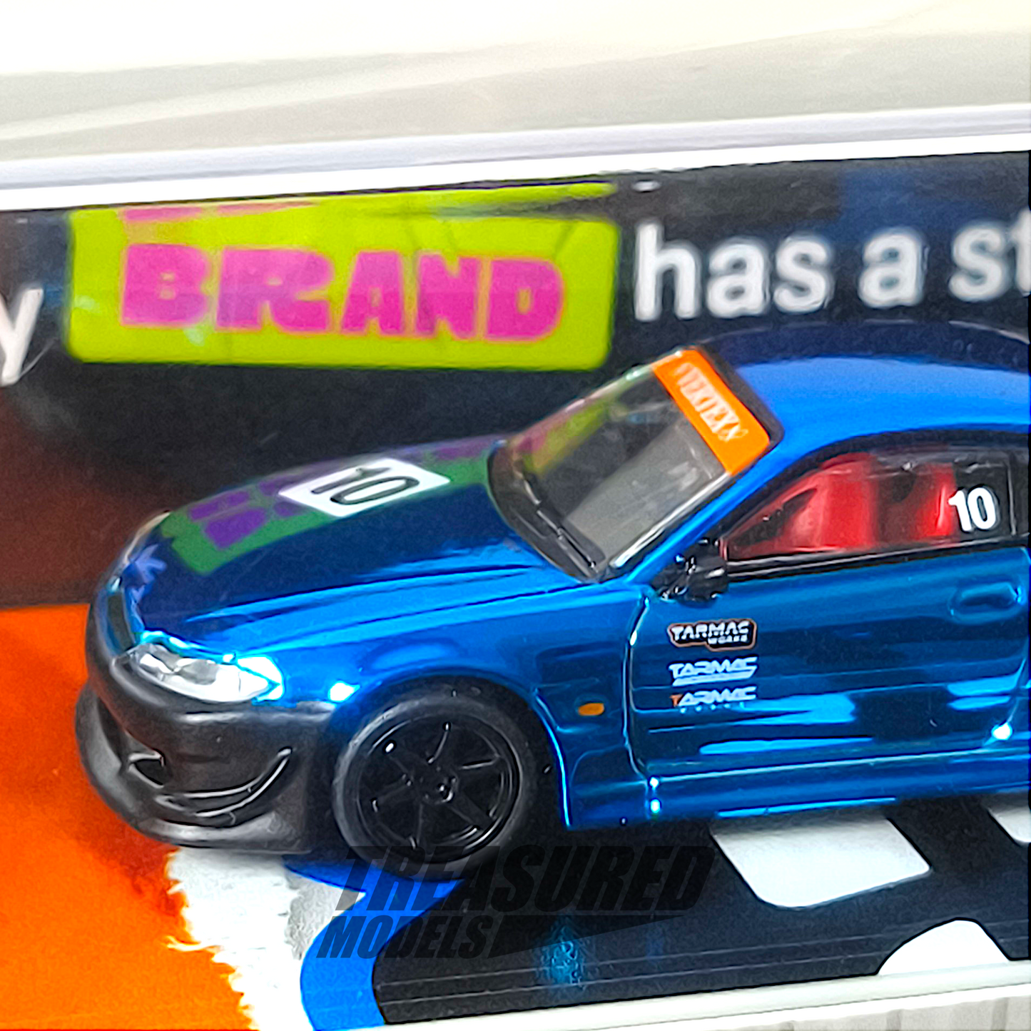 Tarmac Works Nissan Vertex Silvia S15 Tarmac Works 10th Anniversary Dinner Exclusive Chrome Blue 1/64 Diecast
