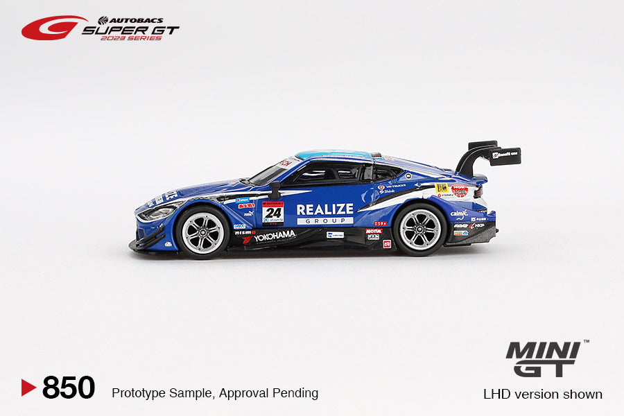 Mini GT Nissan Z GT500 24 REALIZE CORPORTATION ADVAN Z KONDO RACING 2023 SUPER GT SERIES MGT00850 1/64 Die Cast