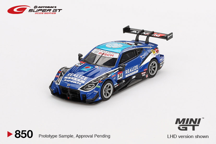 Mini GT Nissan Z GT500 24 REALIZE CORPORTATION ADVAN Z KONDO RACING 2023 SUPER GT SERIES MGT00850 1/64 Die Cast