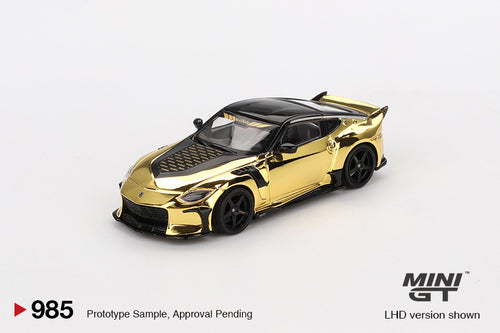 Mini GT Nissan Z VeilSide FFZ400 Gold Chrome MGT00985 1/64 Die Cast
