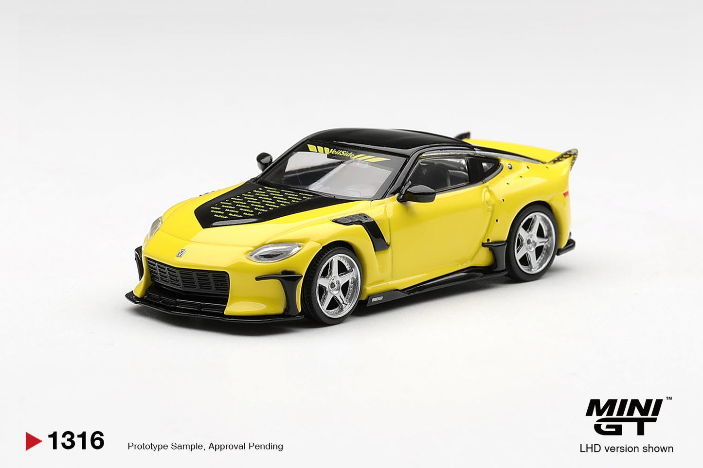 [Pre-Order] Mini GT Nissan Z VeilSide FFZ400 Ikazuchi Yellow MGT01316 1/64 Diecast