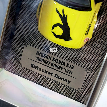 INNO64 Nissan Silvia S13 VZ Pandem Rocket Bunny Light Yellow IN64-S13V2-LIY 1/64 Diecast