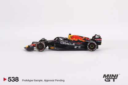 Mini GT Oracle Red Bull Racing RB18 #11 Sergio Pérez 2022 Abu Dhabi Grand Prix  3rd Place MGT00538 1/64 Diecast