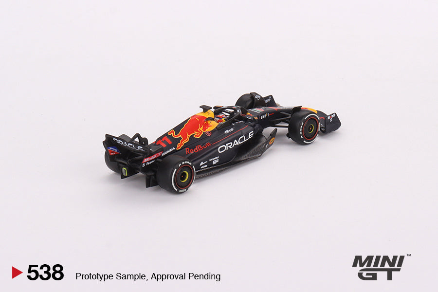Mini GT Oracle Red Bull Racing RB18 #11 Sergio Pérez 2022 Abu Dhabi Grand Prix  3rd Place MGT00538 1/64 Diecast