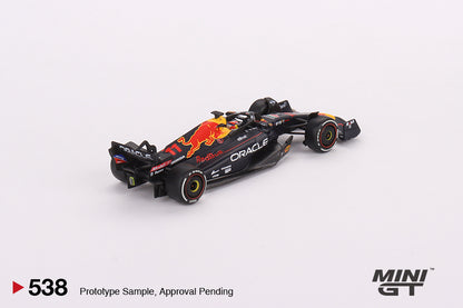Mini GT Oracle Red Bull Racing RB18 #11 Sergio Pérez 2022 Abu Dhabi Grand Prix  3rd Place MGT00538 1/64 Diecast