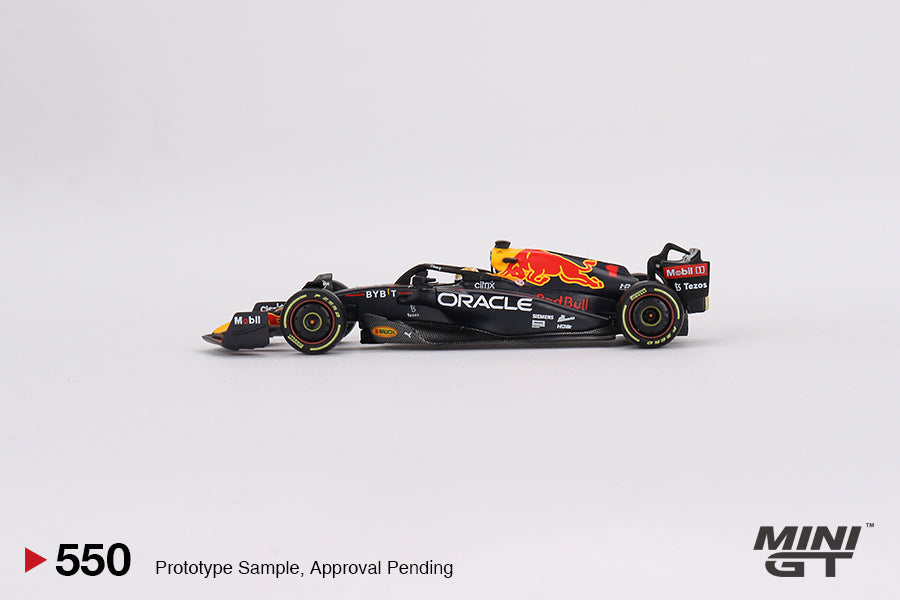 Mini GT Oracle Red Bull Racing RB18 #1 Max Verstappen 2022 Monaco Grand Prix 3rd Place MGT00550 1/64 Die Cast