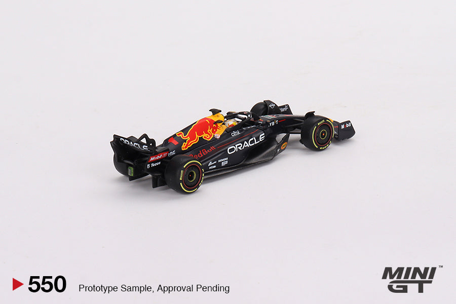 Mini GT Oracle Red Bull Racing RB18 #1 Max Verstappen 2022 Monaco Grand Prix 3rd Place MGT00550 1/64 Die Cast
