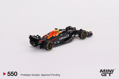 Mini GT Oracle Red Bull Racing RB18 #1 Max Verstappen 2022 Monaco Grand Prix 3rd Place MGT00550 1/64 Die Cast