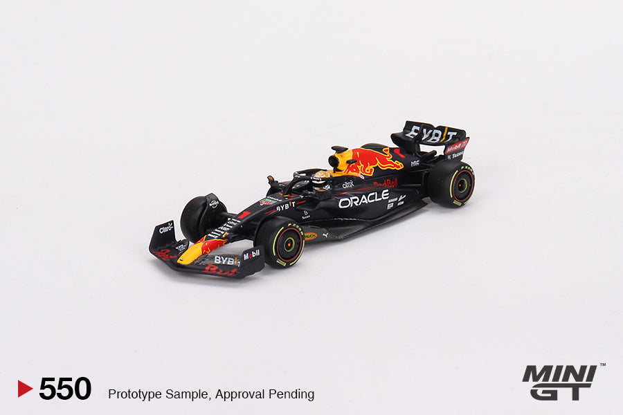 Mini GT Oracle Red Bull Racing RB18 #1 Max Verstappen 2022 Monaco Grand Prix 3rd Place MGT00550 1/64 Die Cast