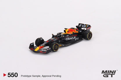 Mini GT Oracle Red Bull Racing RB18 #1 Max Verstappen 2022 Monaco Grand Prix 3rd Place MGT00550 1/64 Die Cast