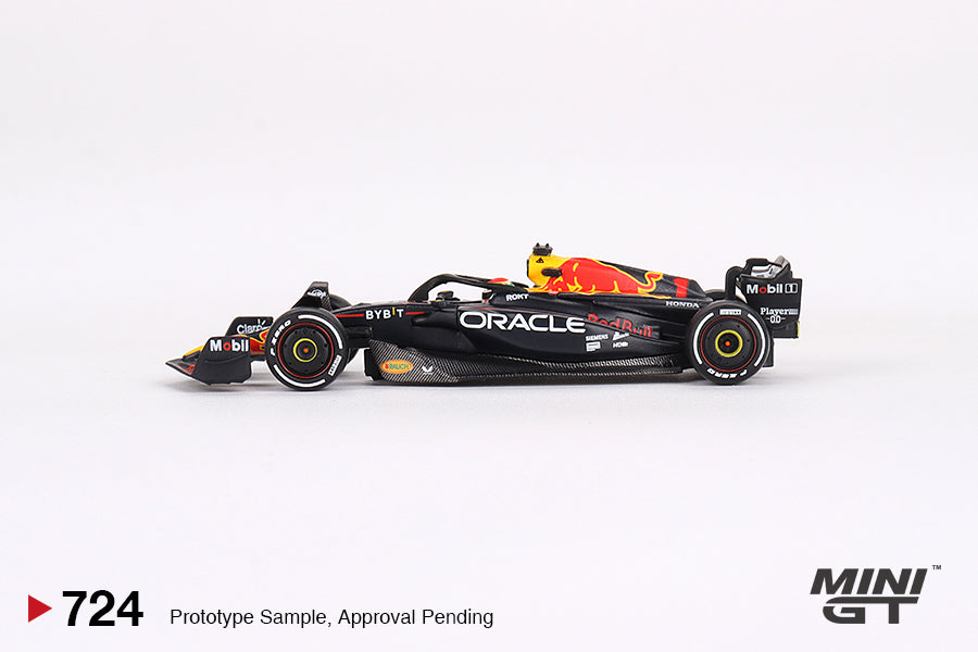 Mini GT Oracle Red Bull Racing RB19 #1 Max Verstappen 2023 F1 Bahrain GP Winner MGT00724 1/64 Diecast