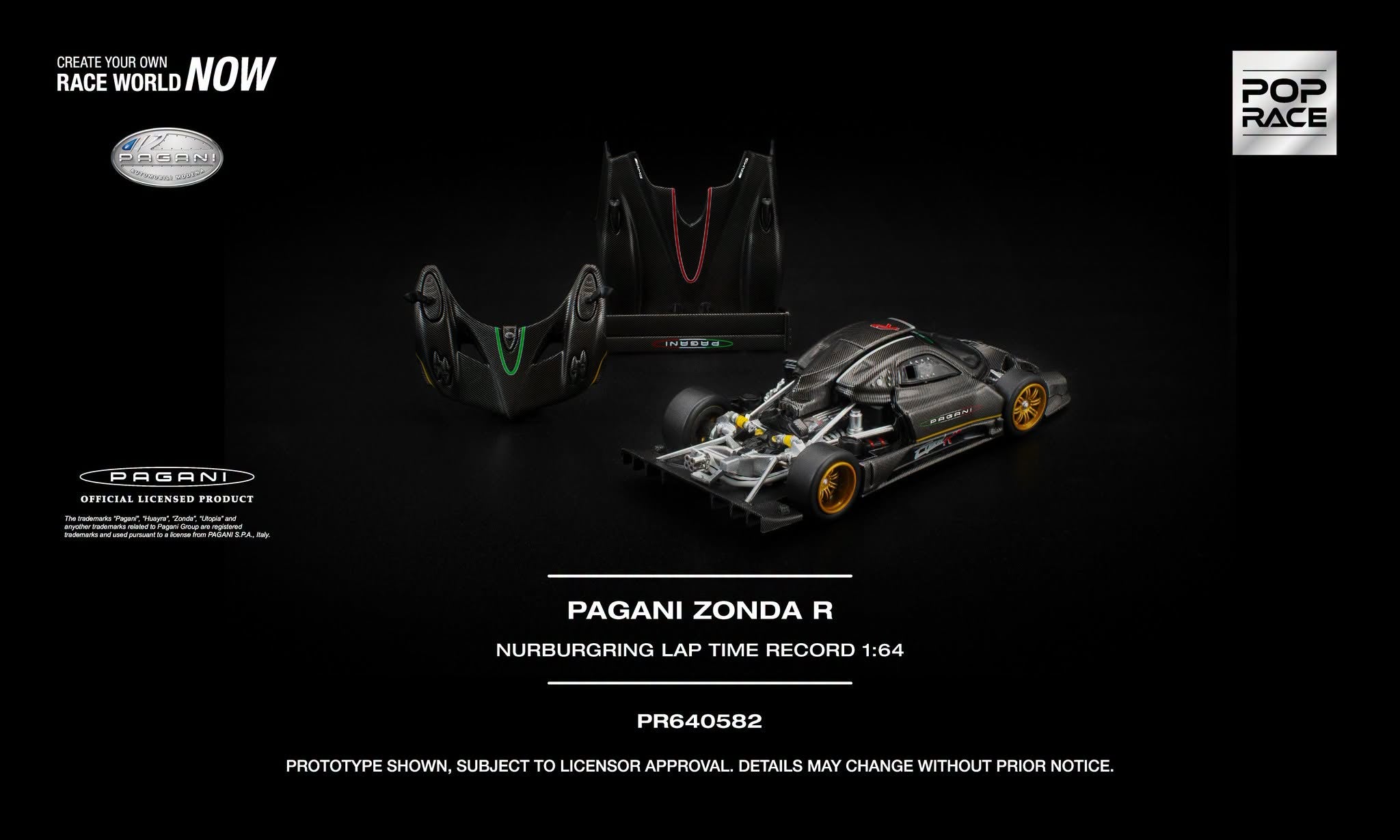 Pre-Order] Pop Race PAGANI ZONDA R NURBURGRING LAP TIME RECORD