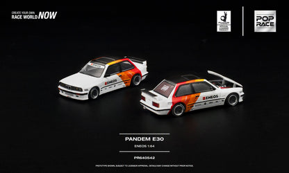 [Pre-Order] Pop Race PANDEM E30 ENEOS PR640542 1/64 Diecast