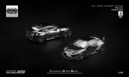 [Pre-Order] Pop Race PANDEM GR 86 - DARK CHROME PRDC014 1/64 Diecast