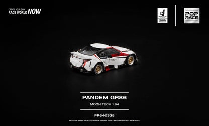 [Pre-Order] Pop Race PANDEM GR 86 MOONTECH PR640338 1/64 Diecast