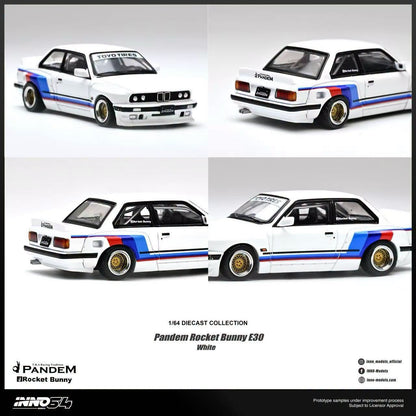 [Pre-Order] Inno64 PANDEM ROCKET BUNNY E30 White 1/64 Diecast