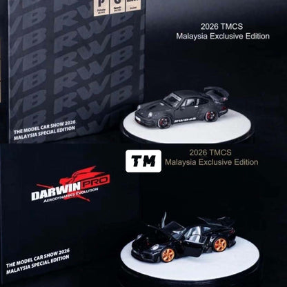 PGM 2-Pcs Set DarwinPRO 992S Chopin Schubert Ver. & RWB 964 TMCS 2026 1/64 Diecast
