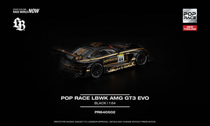 [Pre-Order] Pop Race POP RACE LBWK AMG GT3 EVO - BLACK PR640502 1/64 Diecast
