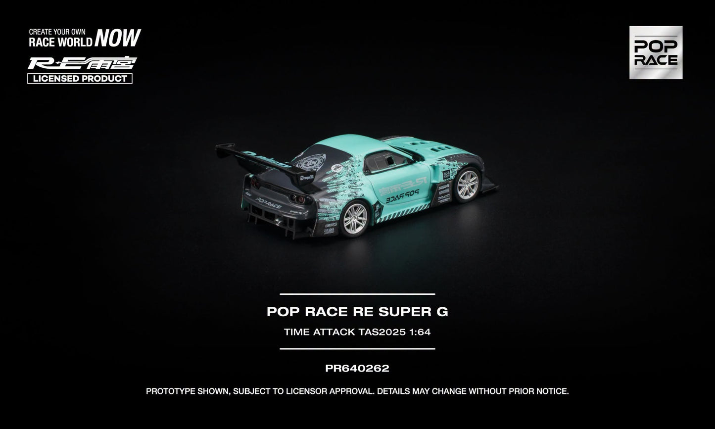 [Pre-Order] Pop Race POP RACE RE SUPER G TIME ATTACK TAS 2025 PR640262 1/64 Diecast