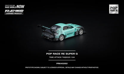 [Pre-Order] Pop Race POP RACE RE SUPER G TIME ATTACK TAS 2025 PR640262 1/64 Diecast