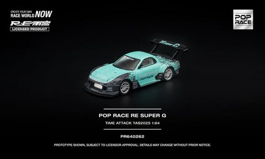 [Pre-Order] Pop Race POP RACE RE SUPER G TIME ATTACK TAS 2025 PR640262 1/64 Diecast