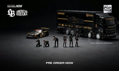 [Pre-Order] Pop Race POP RACE TEAM CREW (6 Figures) PR640567 1/64 Diecast