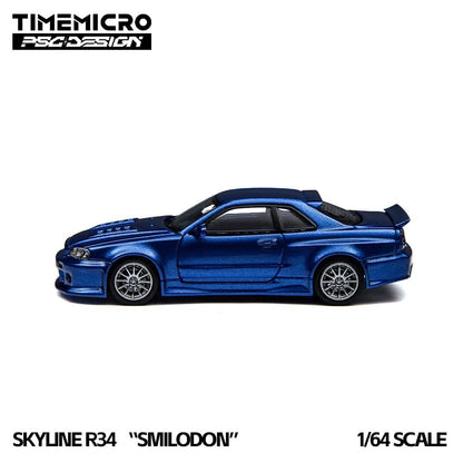 Time Micro PSC Design R34 Smilodon Blue TMCS 2026 TM648403 1/64 Diecast