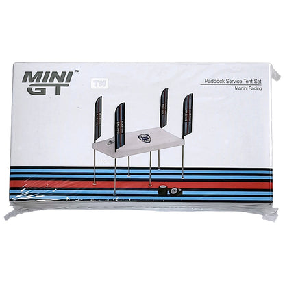Mini GT Paddock Service Tent Set - Martini Racing MGTAC16 1/64 Diecast
