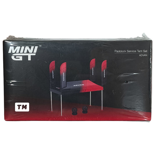 Mini GT Paddock Service Tent Set Advan MGTAC20 1/64 Diecast