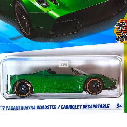 Hot Wheels Pagani 17 Huayra Roadster Metalflake Green 2026 Basic 1/64 Diecast