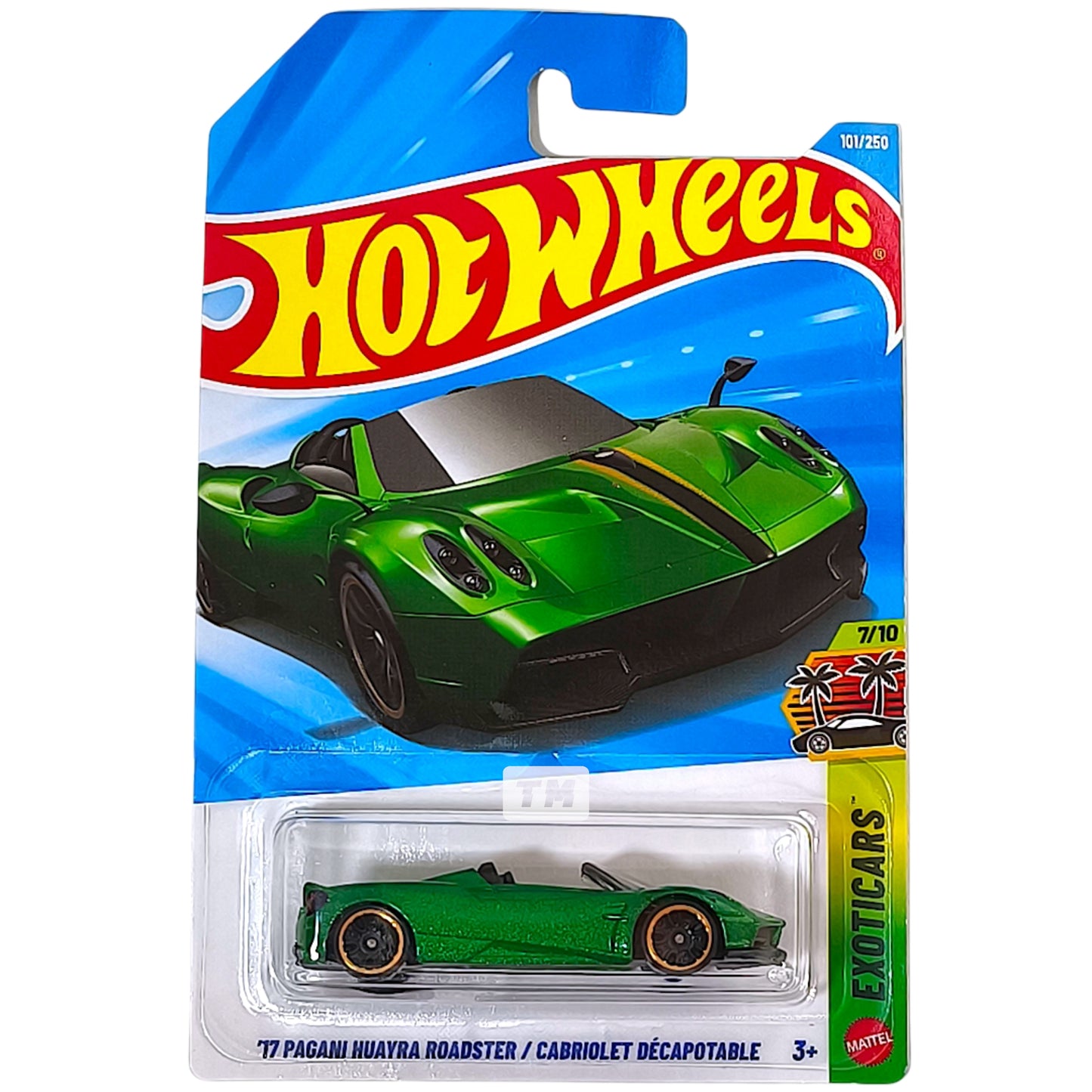 Hot Wheels Pagani 17 Huayra Roadster Metalflake Green 2026 Basic 1/64 Diecast