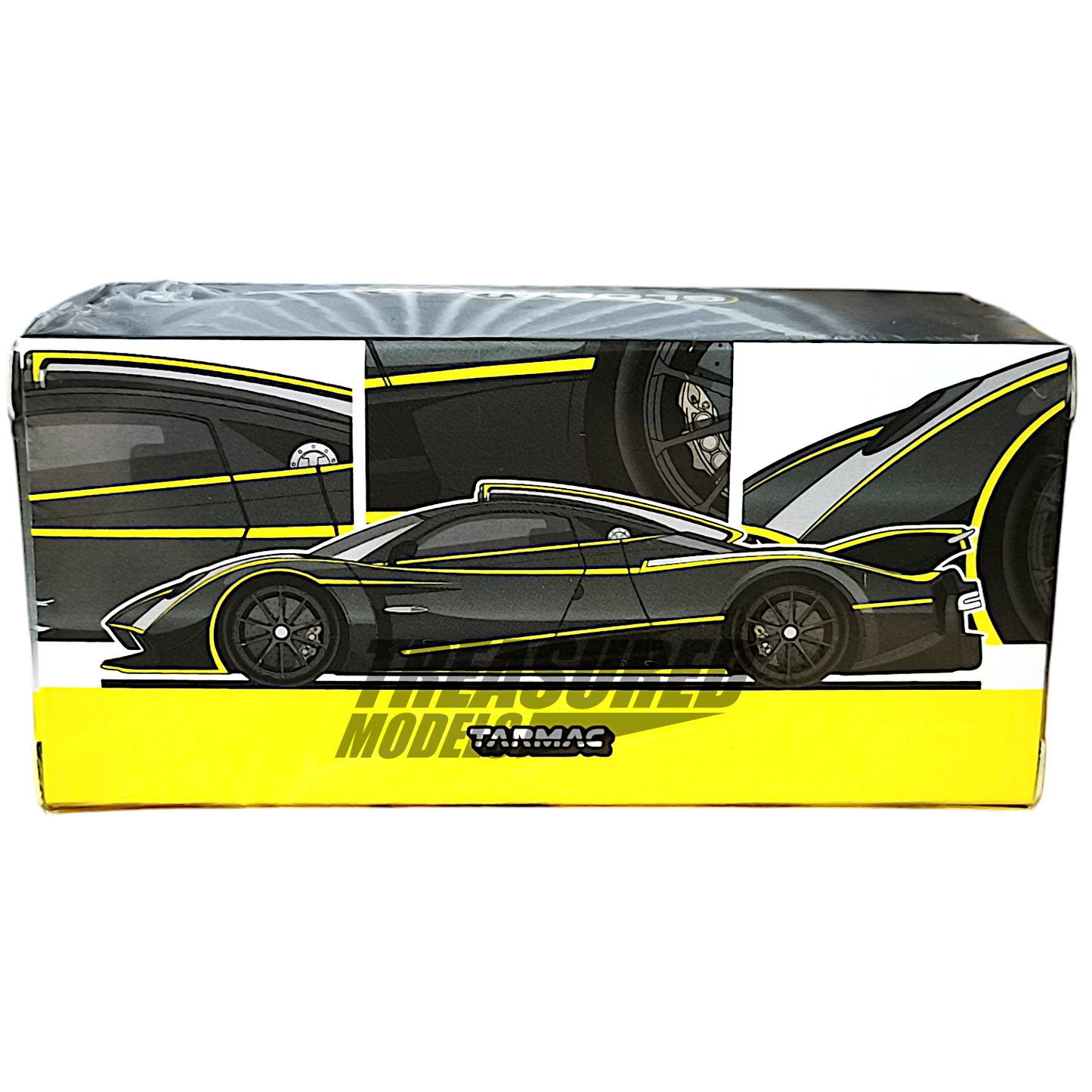 Tarmac Works Pagani Huayra R Matt Black Silver T64G-TL035-MBS 1/64 Diecast