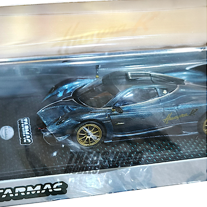 Tarmac Works Pagani Huayra R Turquoise Carbon Fiber – USA Special Edition T64G-TL035-TCF 1/64 Diecast
