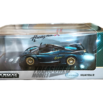 Tarmac Works Pagani Huayra R Turquoise Carbon Fiber – USA Special Edition T64G-TL035-TCF 1/64 Diecast