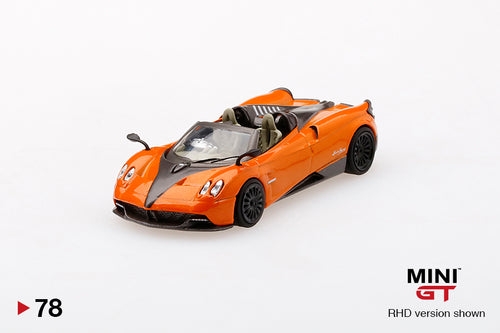 Mini GT Pagani Huayra Roadster Arancio Saint Tropez MGT00078 1/64 Die Cast