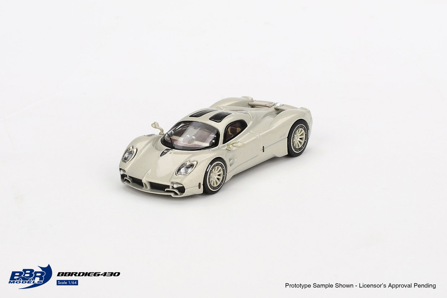 BBR Pagani Utopia Presentation Grigio Rinascimento BBRDIE6430 1/64 Die Cast