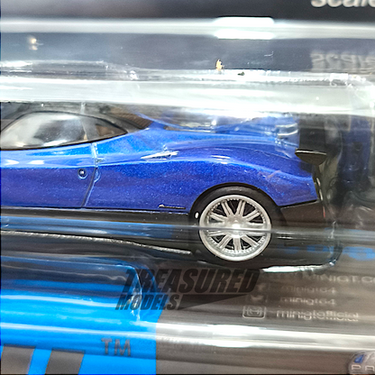 Mini GT Pagani Zonda F Blu Argentina Blister Packaging MGT00408 1/64 Diecast