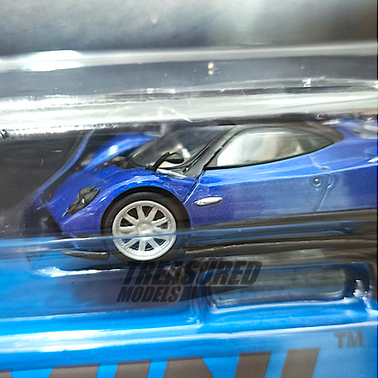 Mini GT Pagani Zonda F Blu Argentina Blister Packaging MGT00408 1/64 Diecast