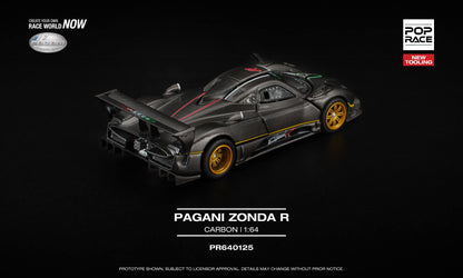*Pre-Order* Pop Race Pagani Zonda R Carbon PR640125 1/64 Diecast