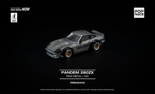 [Pre-Order] Pop Race Pandem 280ZX Raw Metal PR640410 1/64 Diecast