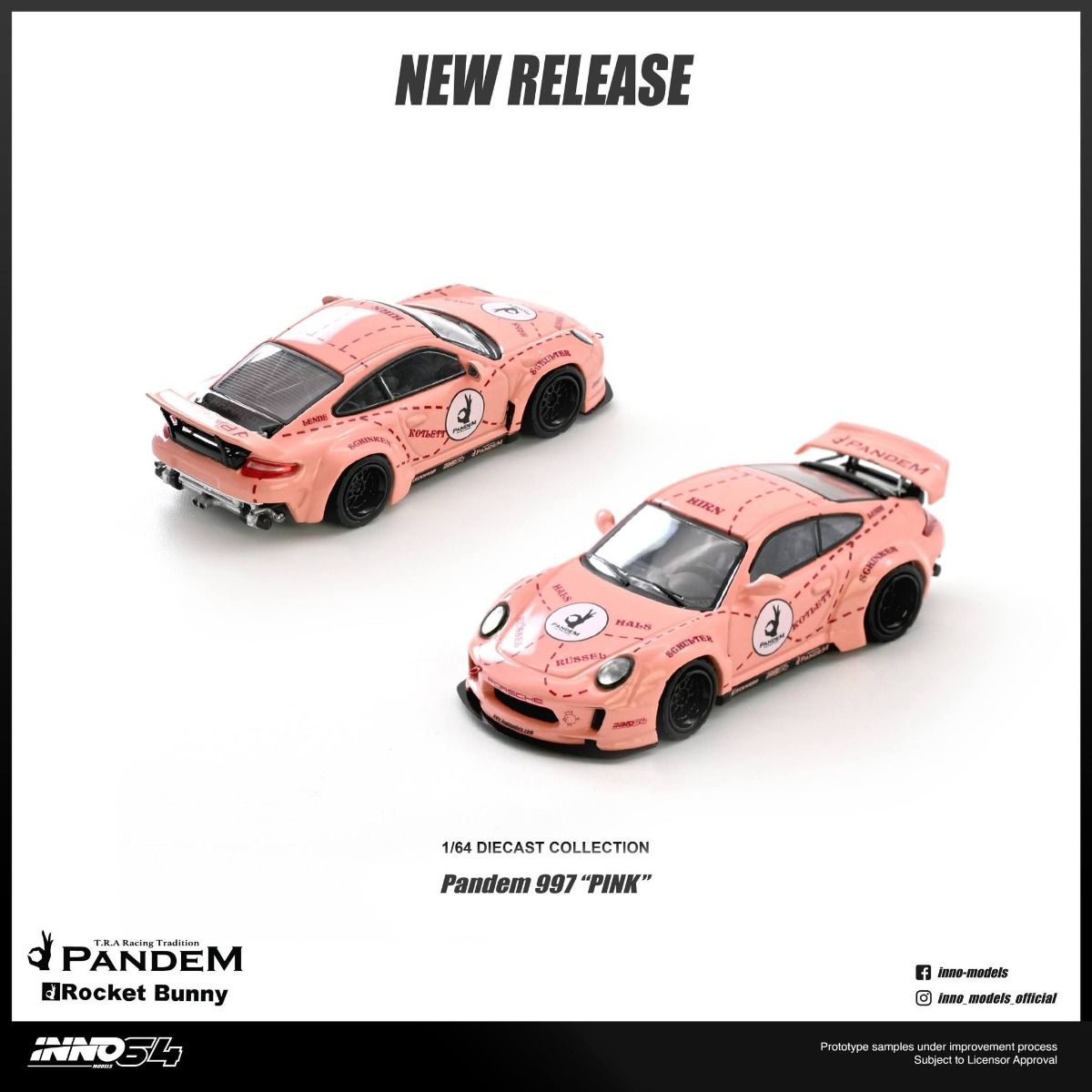 [Pre-Order] Inno64 Pandem 997 Pink Pig IN64-997P-PPIG 1/64 Diecast