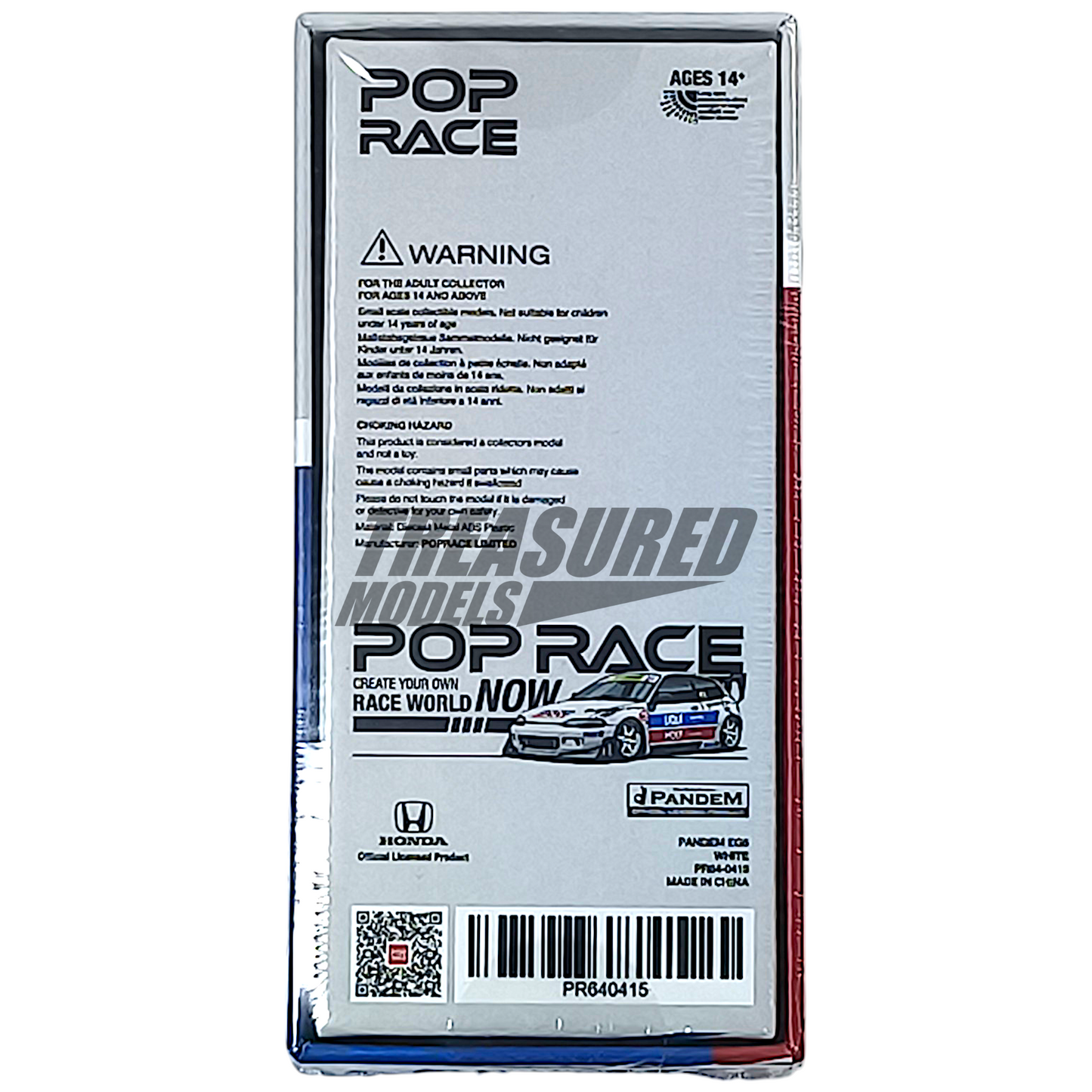 Pop Race Pandem EG6 White LA Exclusive PR640415 1/64 Diecast