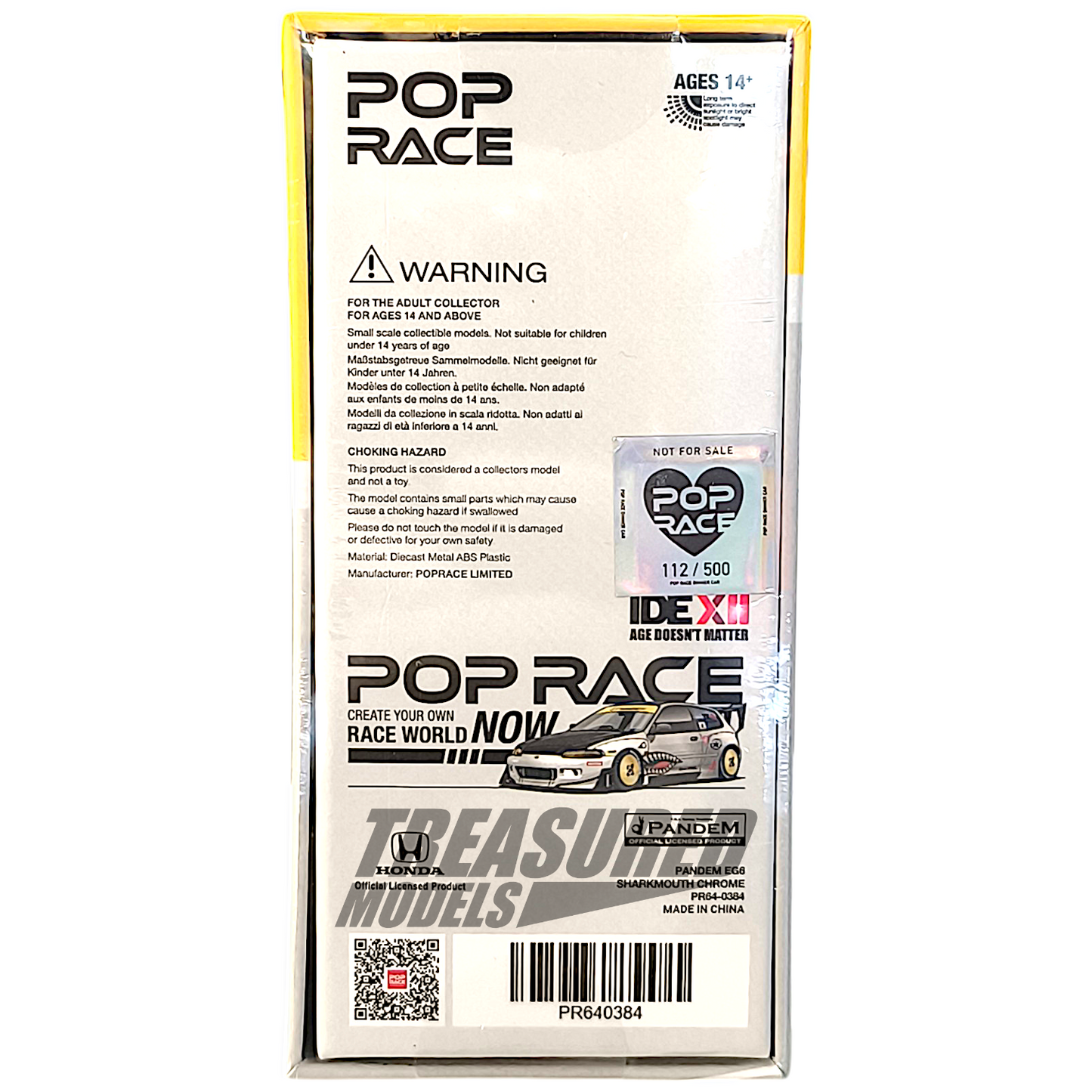 Pop Race Inno64 Pandem EG6 & 190E 2.5-16 Evolution II IDE 2025 Dinner Car 1/64 Diecast