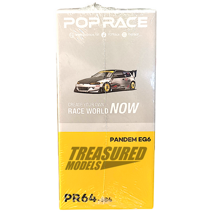 Pop Race Inno64 Pandem EG6 & 190E 2.5-16 Evolution II IDE 2025 Dinner Car 1/64 Diecast