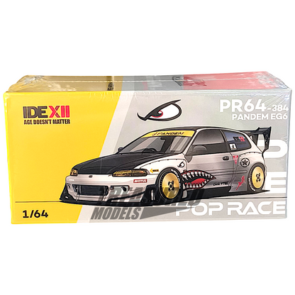 Pop Race Inno64 Pandem EG6 & 190E 2.5-16 Evolution II IDE 2025 Dinner Car 1/64 Diecast