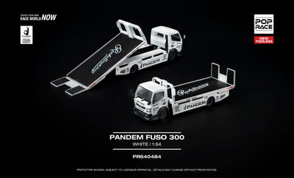 [Pre-Order] Pop Race Pandem Fuso 300 White PR640484 1/64 Diecast