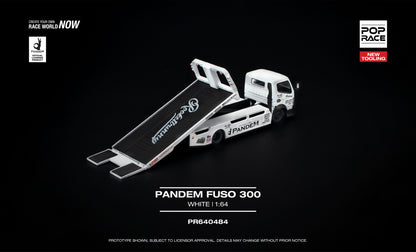 [Pre-Order] Pop Race Pandem Fuso 300 White PR640484 1/64 Diecast